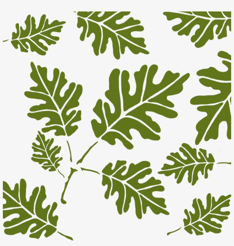 Image Of Oak Leaves Camo Stencil - Camouflage Spraymaling, transparent png