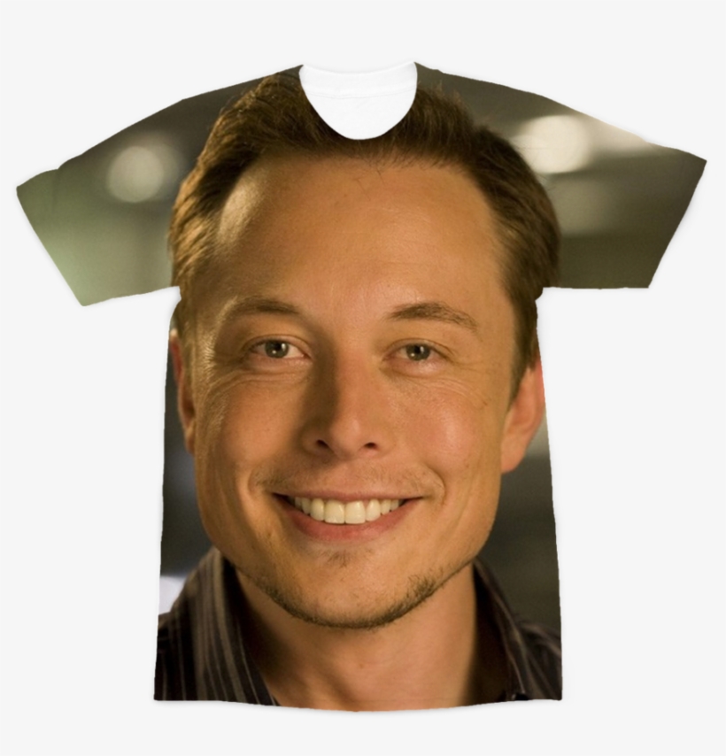 Elon Musk ﻿premium Sublimation Adult T-shirt, transparent png