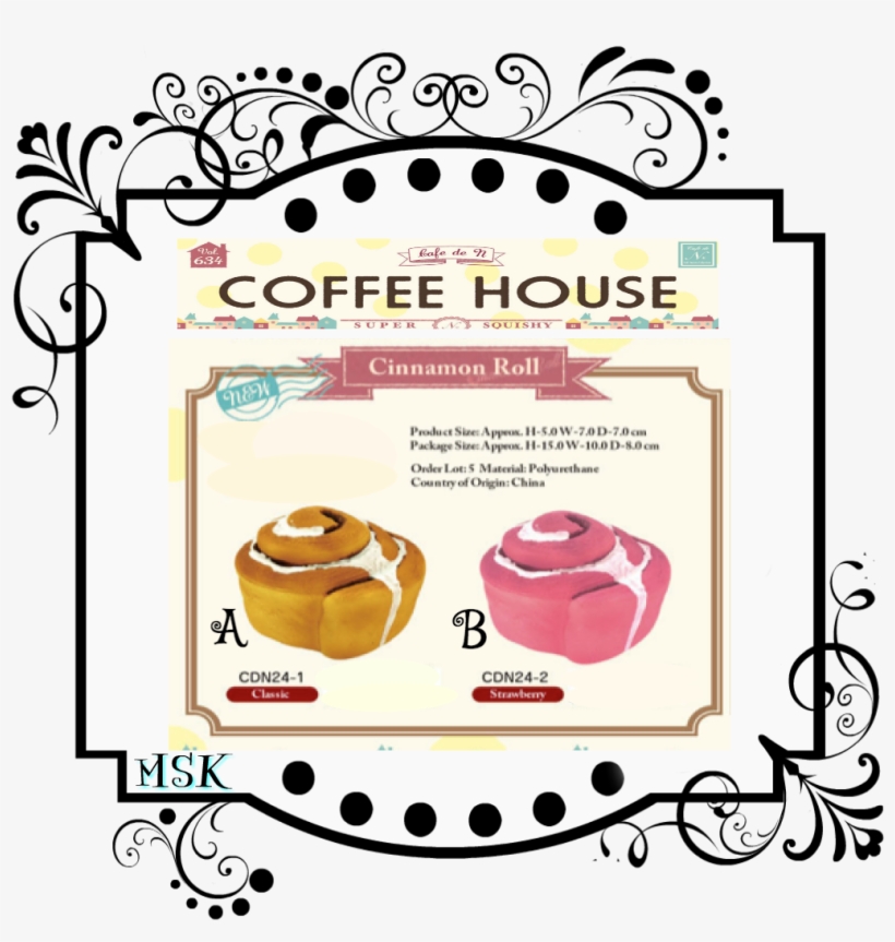 Coffee House Cinnamon Roll Squishy - Squishy Bun, transparent png