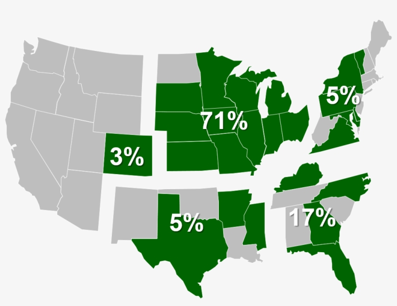 Figure 1 Biomin 2018 Mycotoxin Survey - Endangered Species Act Map, transparent png