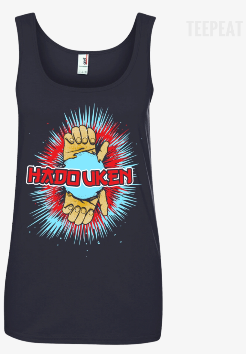 Street Fighter Hadouken Ladies Tee Apparel Teepeat - Shirt, transparent png