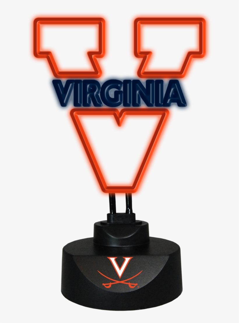 Virginia Cavaliers Neon Logo Desk Lamp - Graphics, transparent png