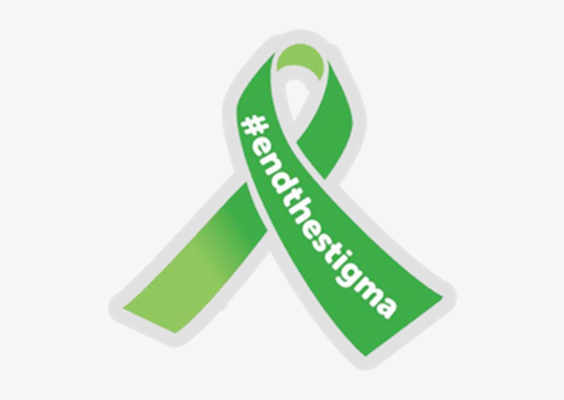 Picture Of The Green Ribbon Pin Badge - Label, transparent png