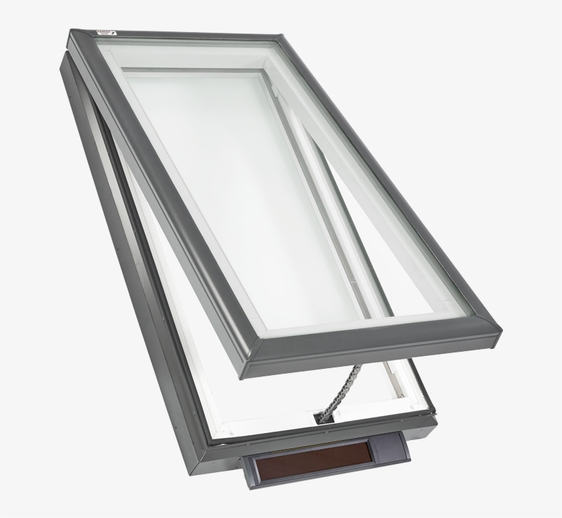 Velux Solar Powered "fresh Air" Skylight With A Venetian - Ventanas De Aluminio Para Tejados, transparent png