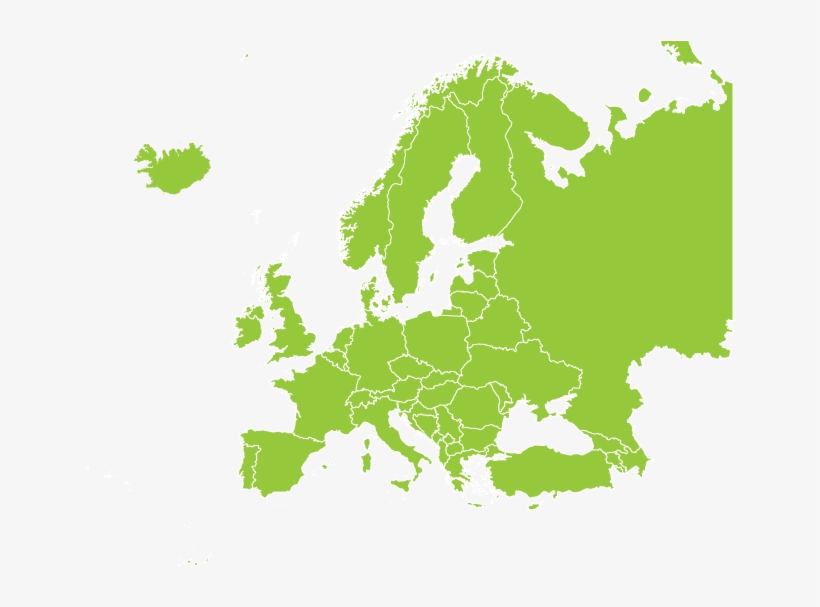 Europe - Europe Map Black, transparent png