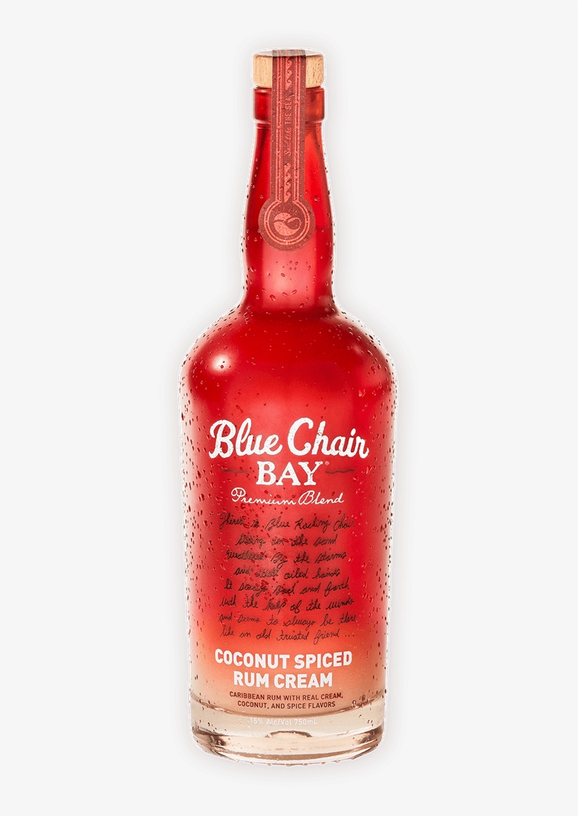 Coconut Spiced Rum Cream Bottle - Blue Chair Rum Red Bottle, transparent png