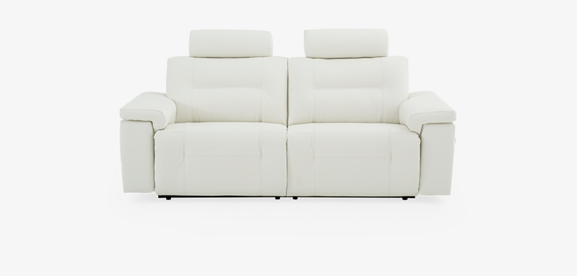 Image For White Reclining And Battery Motorized Sofa - Studio Couch, transparent png