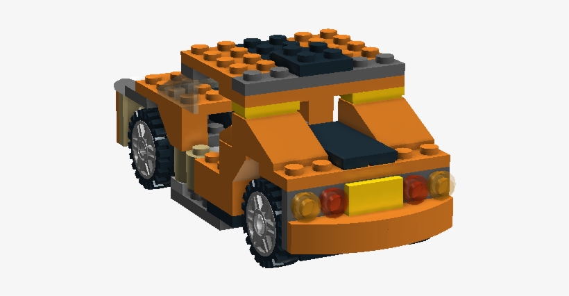 Sunset Minifig Car W Roof Back - Model Car, transparent png