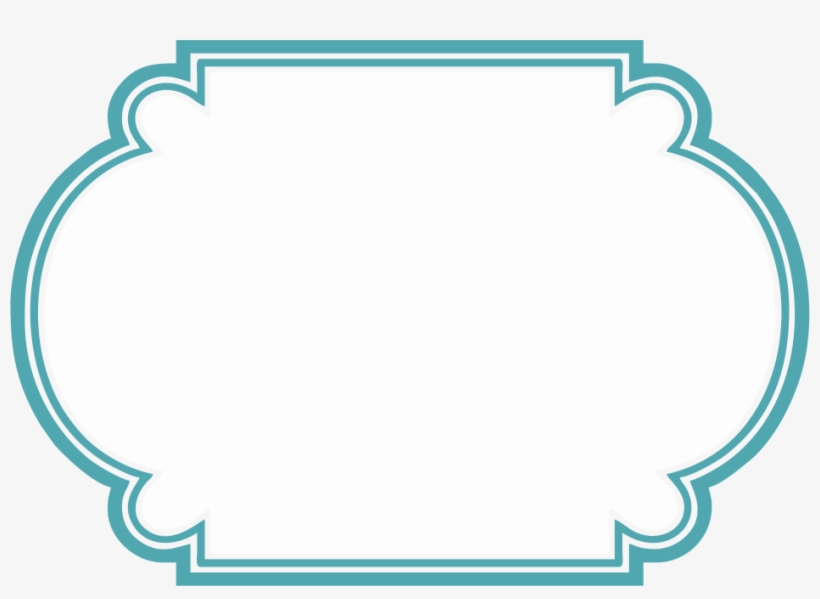 2 - Borde Vintage Azul Png, transparent png