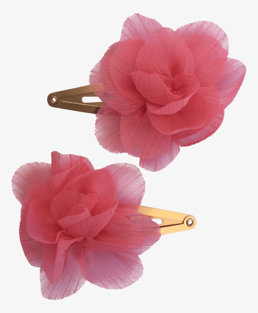 Puff Pc Ponytails And Fairytales Hair Clips - Artificial Flower, transparent png