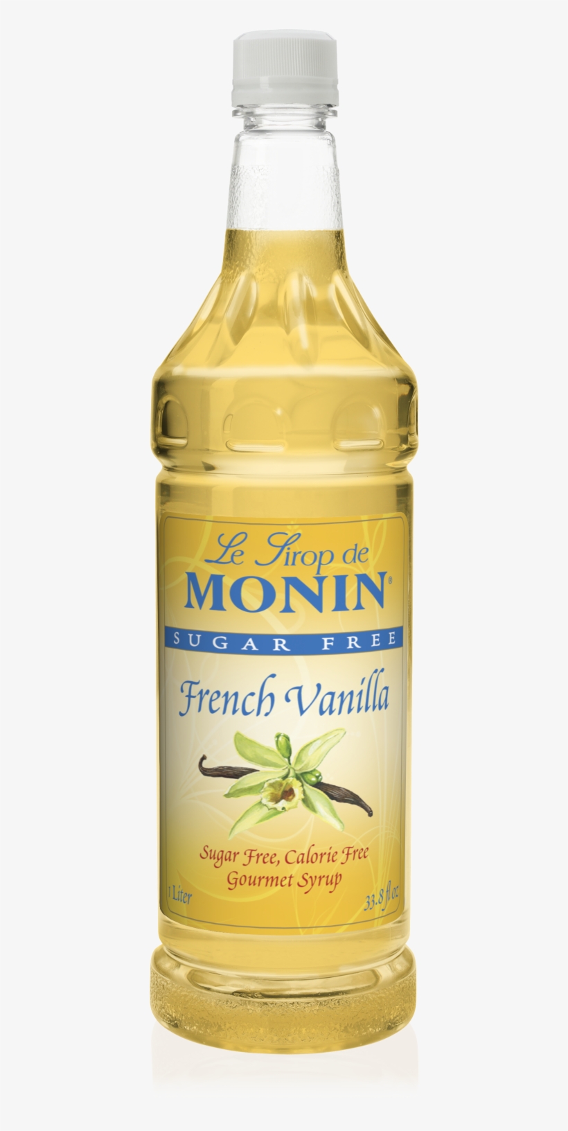 1l Sugar Free French Vanilla Syrup - Monin Vanilla Syrup 1l, transparent png