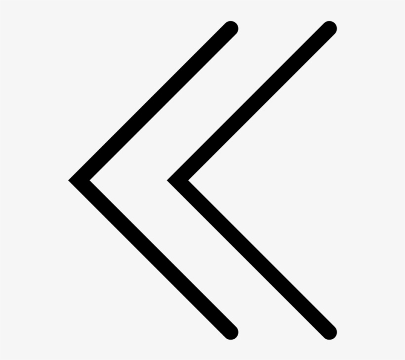 Arrow Double Left - Parallel, transparent png