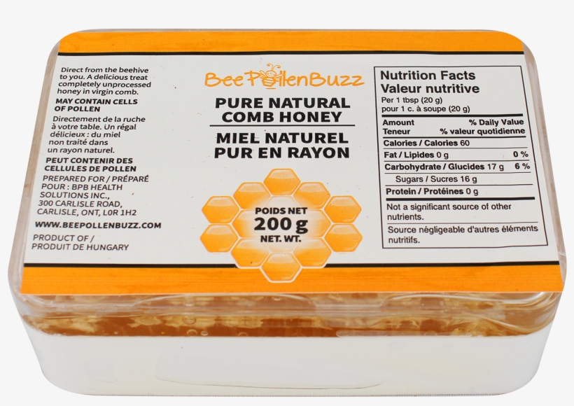 Bee Buzz Honeycomb 200 G - Processed Cheese, transparent png