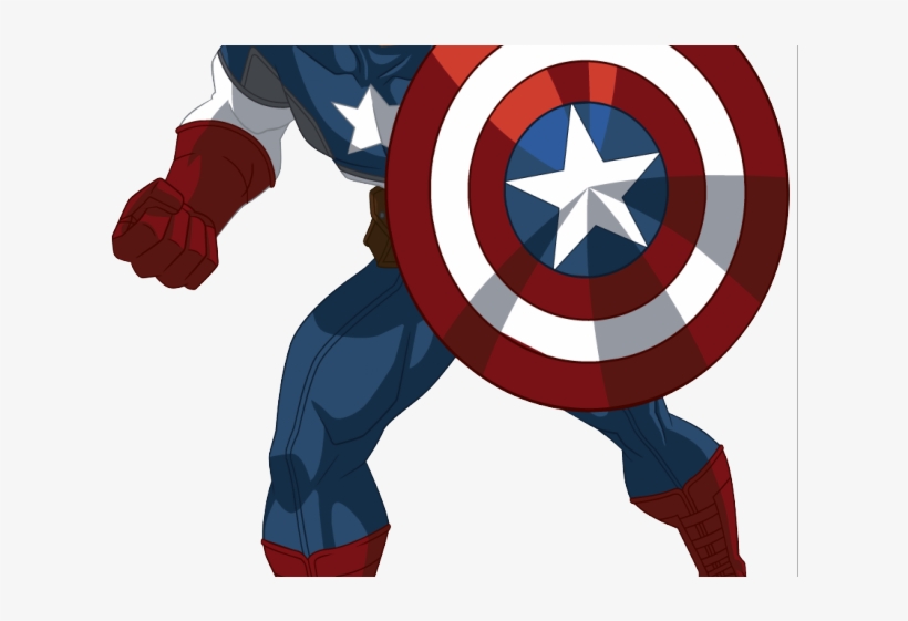 Captain Marvel Clipart File - Captain America Avengers Assemble Cartoon, transparent png