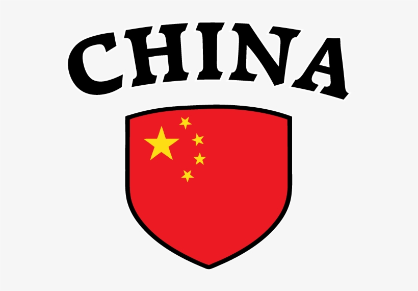 China Chinese Prc Five Star Red Flag Crest Soccer Football - Emblem, transparent png
