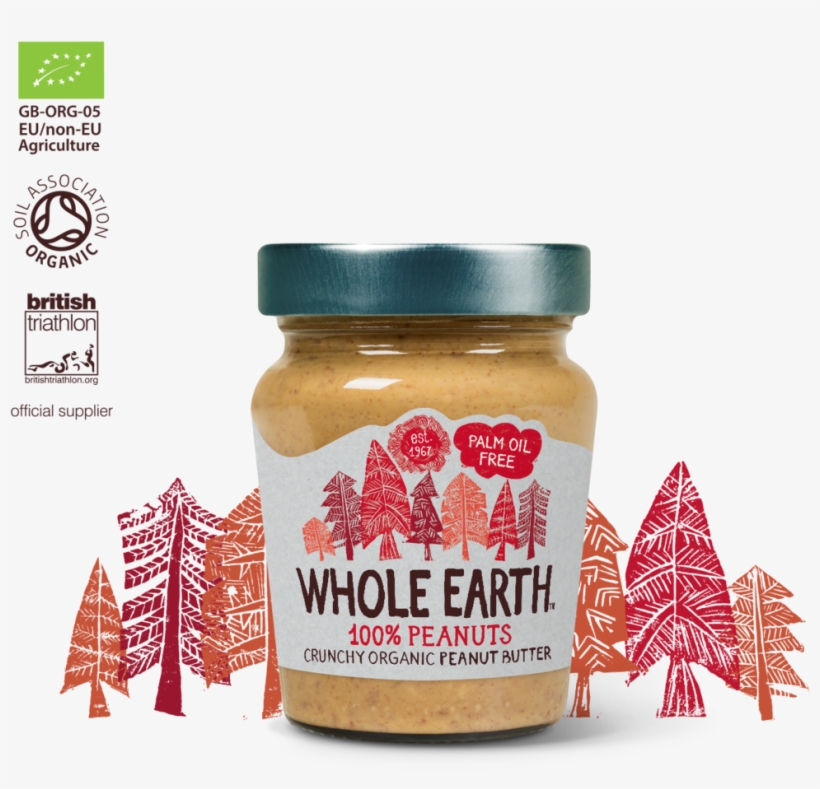 Whole Earth 100 Peanut Butter, transparent png
