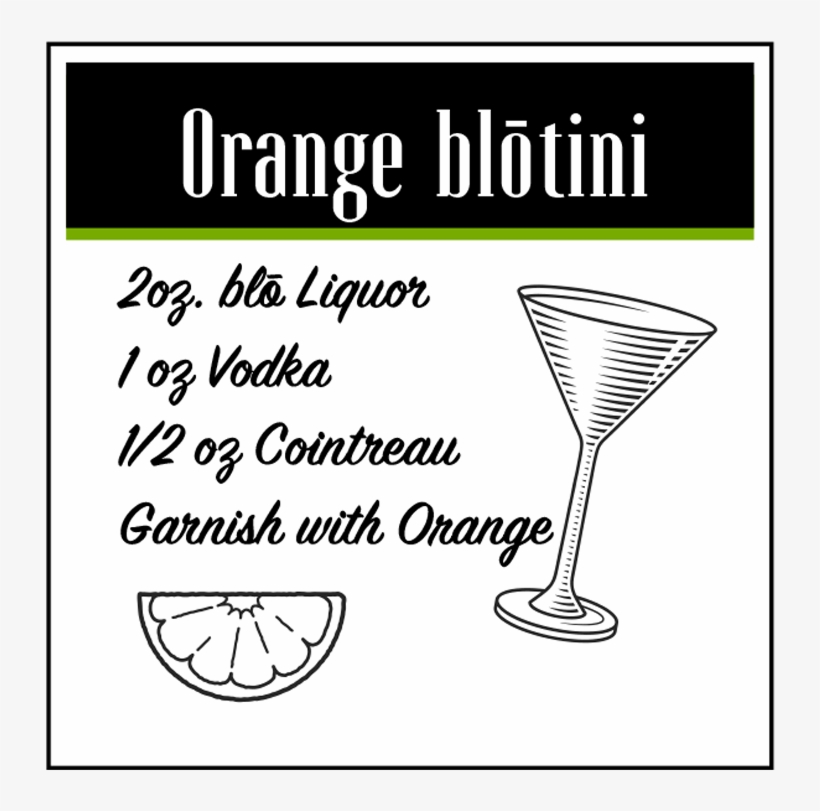 Orange - Martini Glass, transparent png