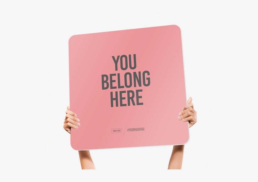 Fun Church Welcome Signs You Belong Here - You Belong Here Church Sign, transparent png
