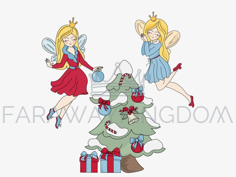Christmas Decor New Year Princess Vector Illustration - Cartoon, transparent png