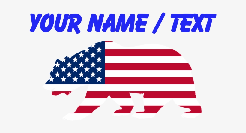 Favorite - Lion With American Flag, transparent png