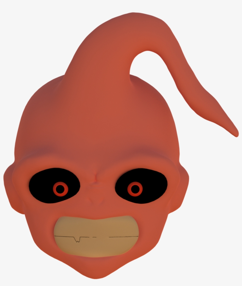 Kid Buu But His Teeth Look Weird - Cartoon, transparent png