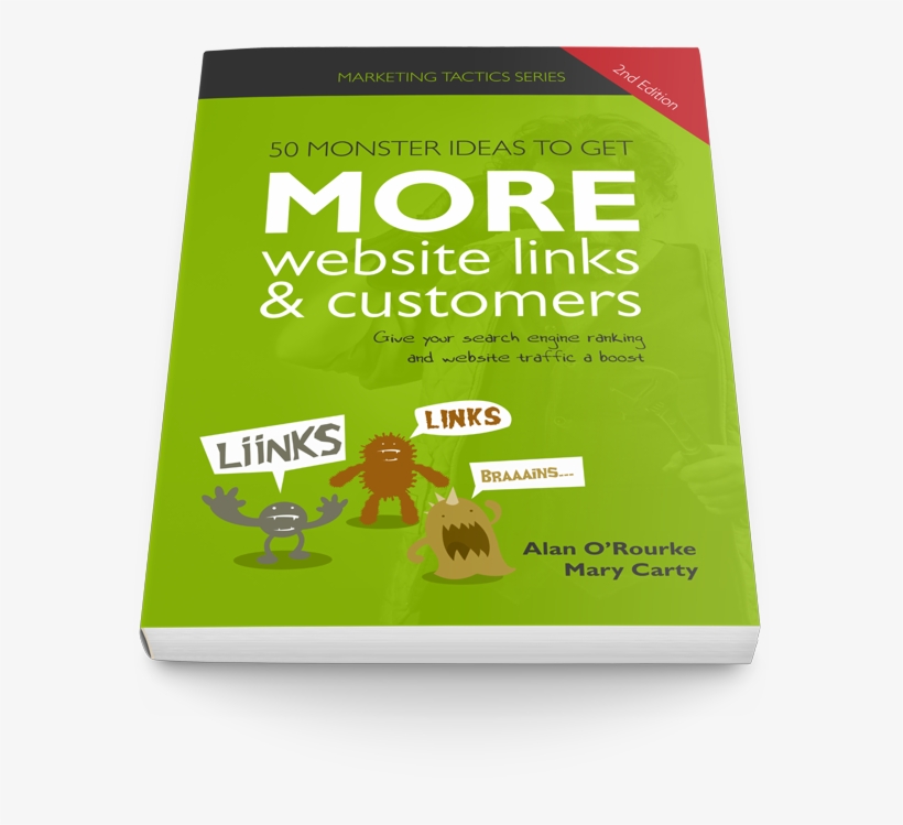 50 Monster Ideas To Get More Website Links & Customers - Book Cover, transparent png