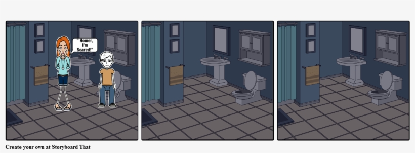 Fi And Homer In The Toilets - Cartoon, transparent png