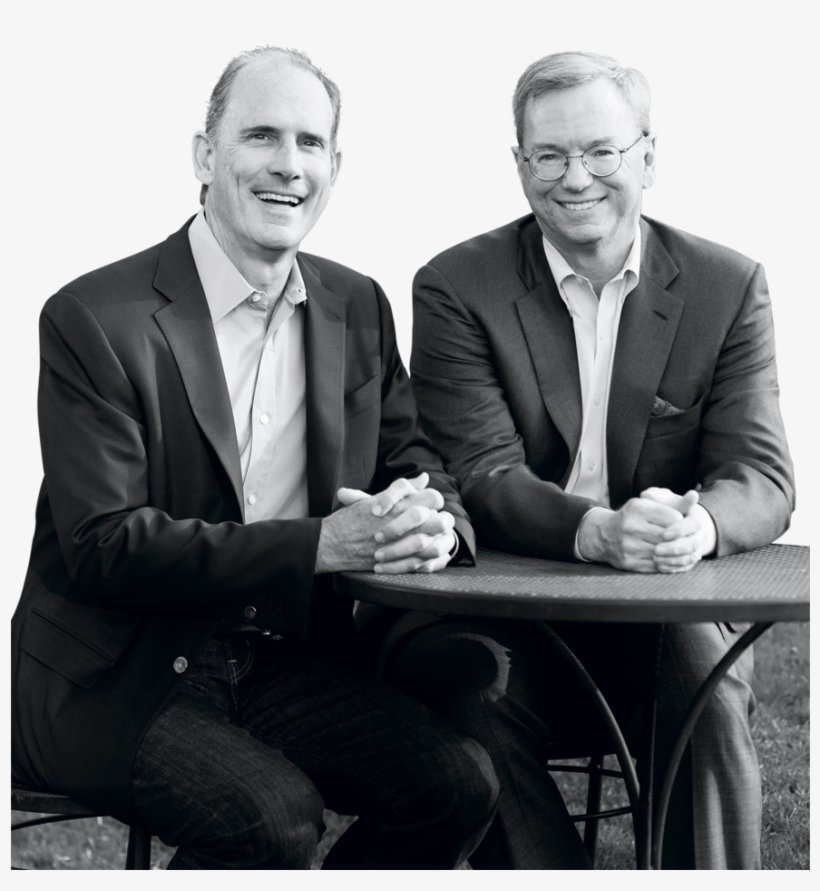 Authors Jonathan Rosenberg, Left, And Eric Schmidt - Eric Schmidt And Jonathan Rosenberg, transparent png