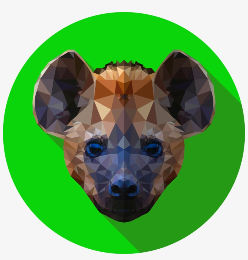 894 X 894 4 - Hyena Low Poly, transparent png