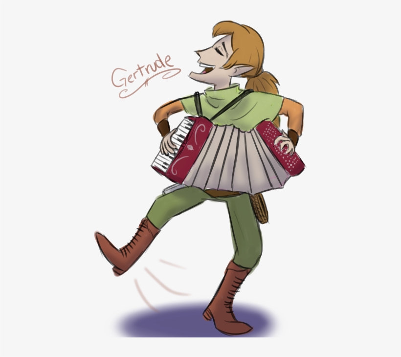 Accordion Playing Bard Character - Accordion Bard, transparent png