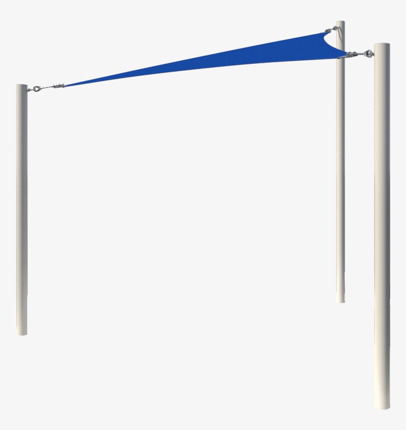 Triangle Sail Shade Side View - Hurdling, transparent png