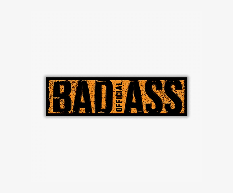 Official Badass - Calligraphy, transparent png