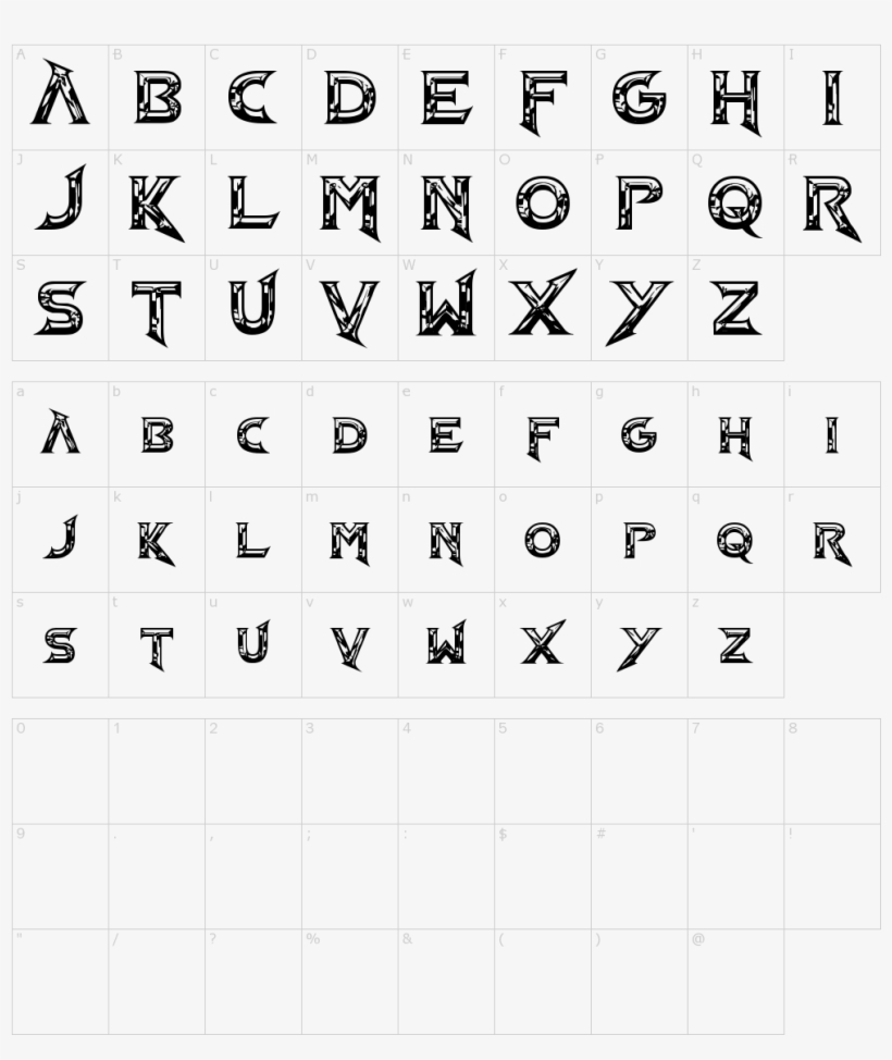 Font Characters - Barbarian Fonts, transparent png