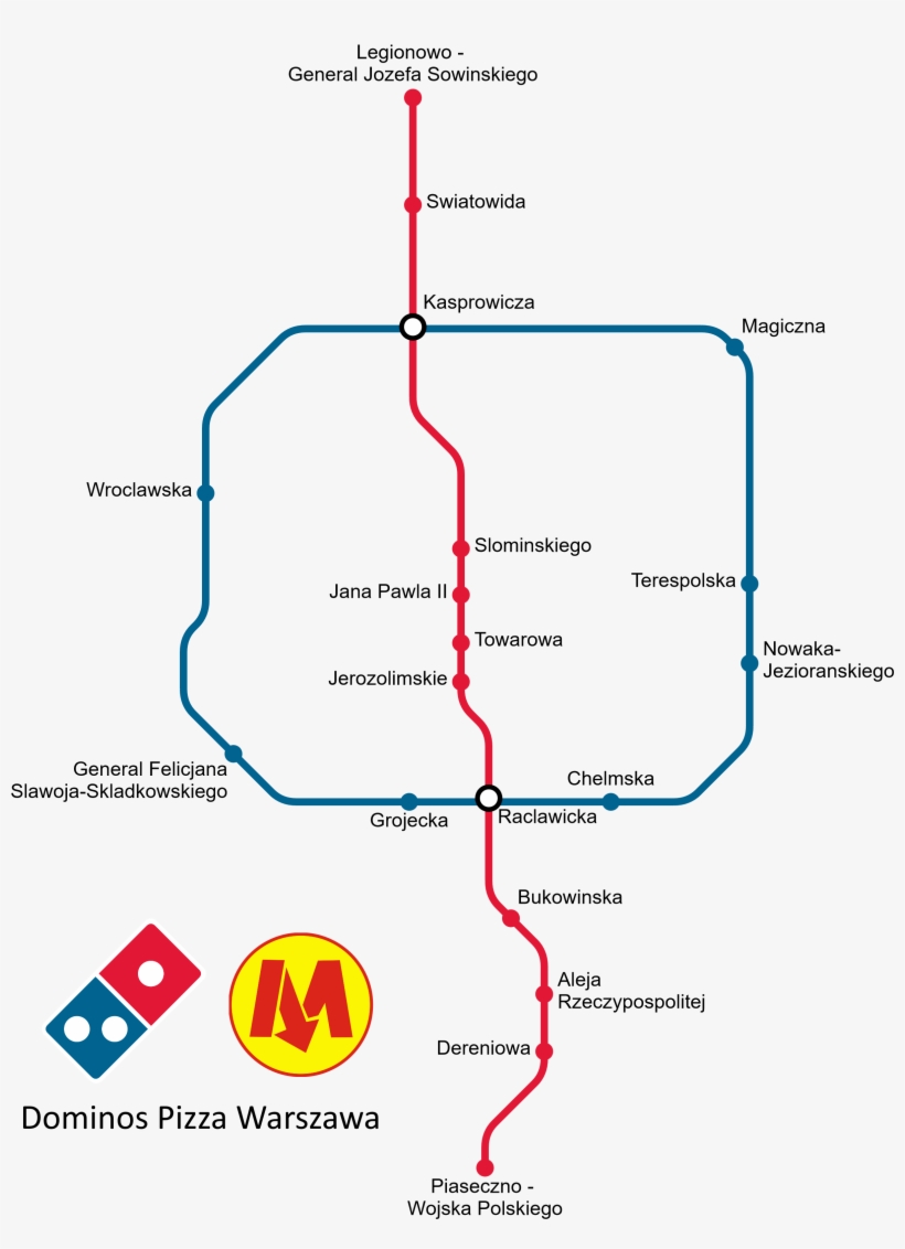 Warsaw, Poland And Nearby Areas - Domino's Pizza, transparent png
