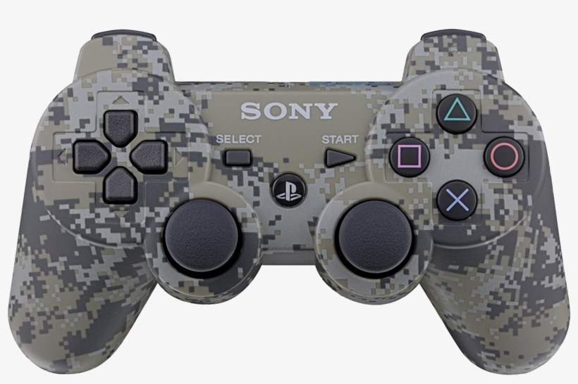 Sony Ps3 Dual Shock Controller Camo Green - Camo Ps3 Controller, transparent png