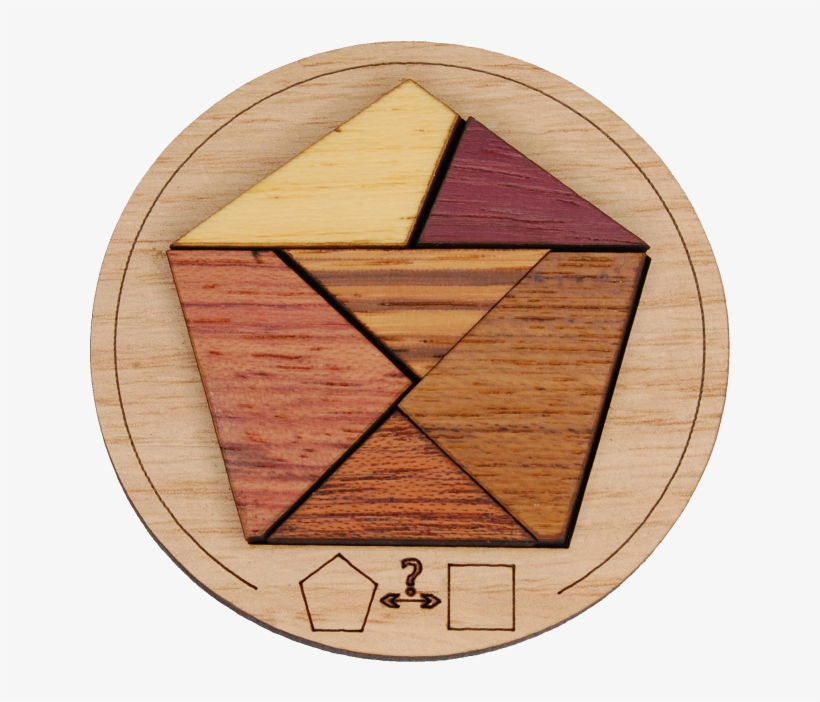 Minipuzzle - Pentagon - Plank, transparent png