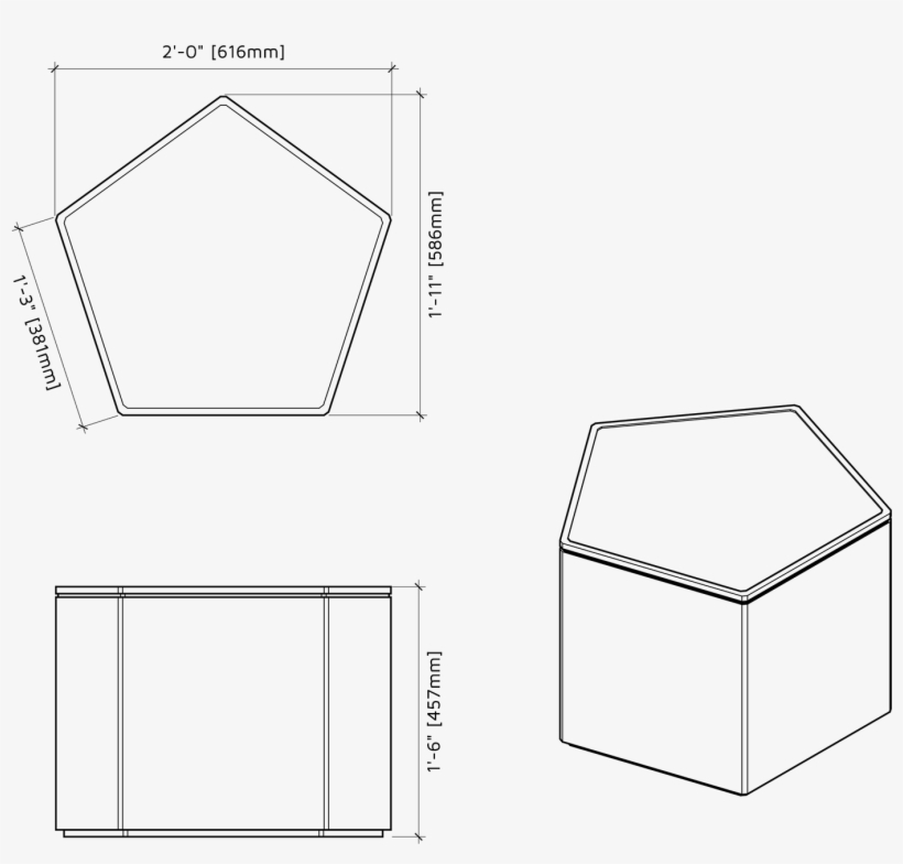 The Sides Of These Storage Units Are One Of Three Dimensions - Diagram, transparent png