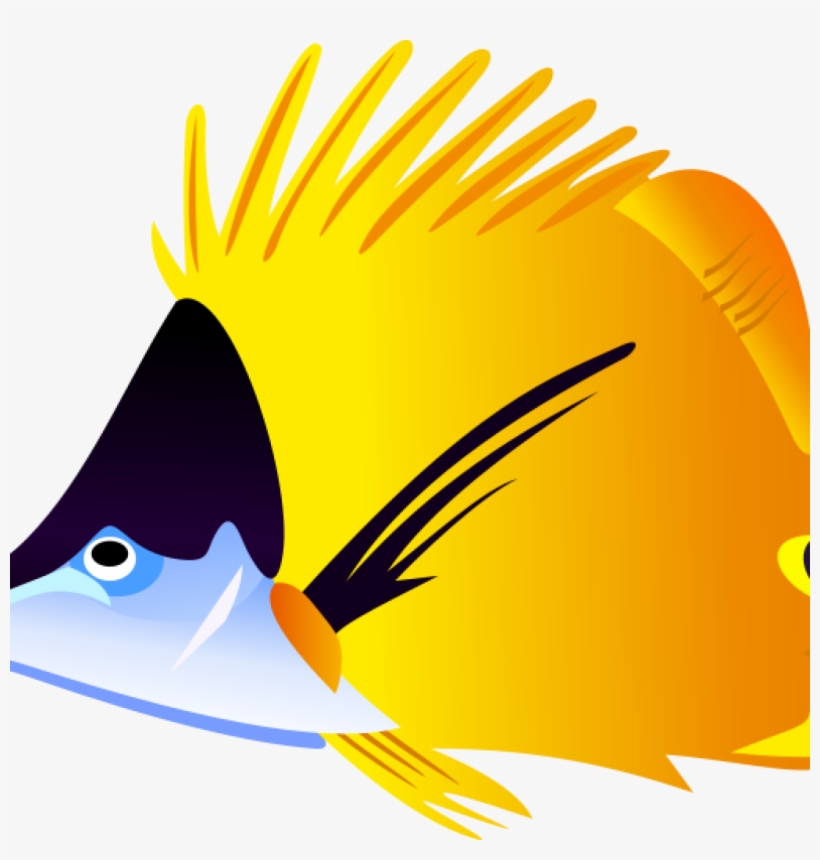 Tropical Fish Clipart Flounder - Tropical Fish Cartoon, transparent png