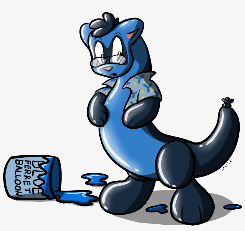 Big Version - Blue Ferret, transparent png