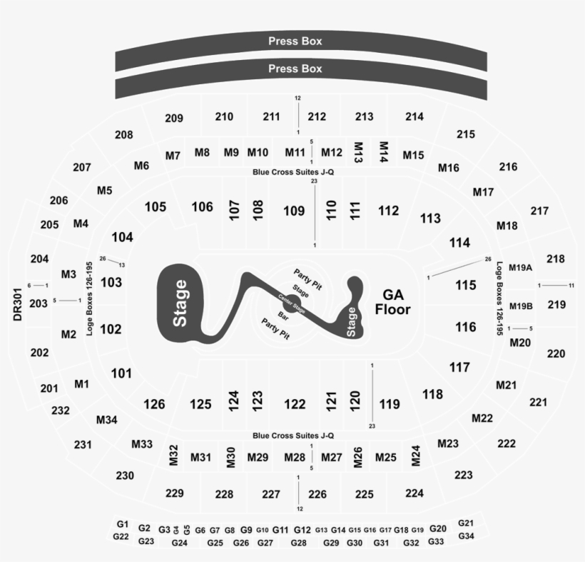 Section M21 Little Caesars Arena, transparent png