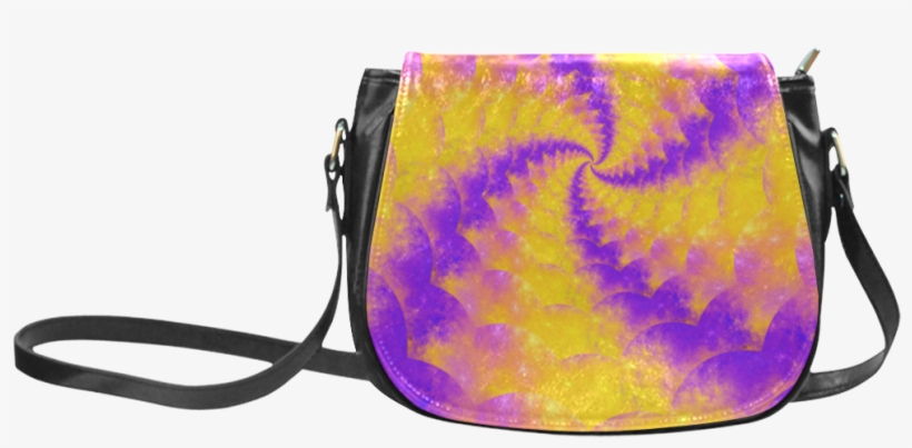 Color Explosion Spiral Yellow Lilac Composion Classic - Trick R Treat Sam Purse, transparent png