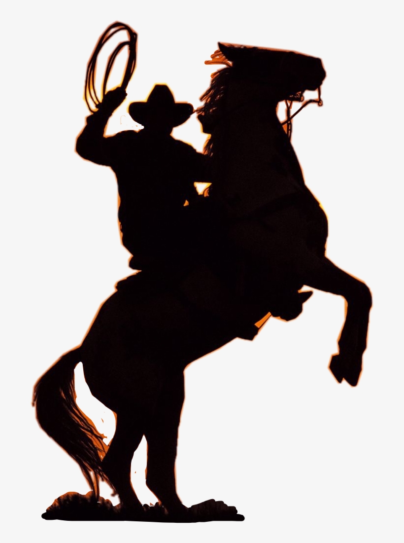 Horse Png & Horse Clipart Transparent - Cowboy On Horse Sunset, transparent png