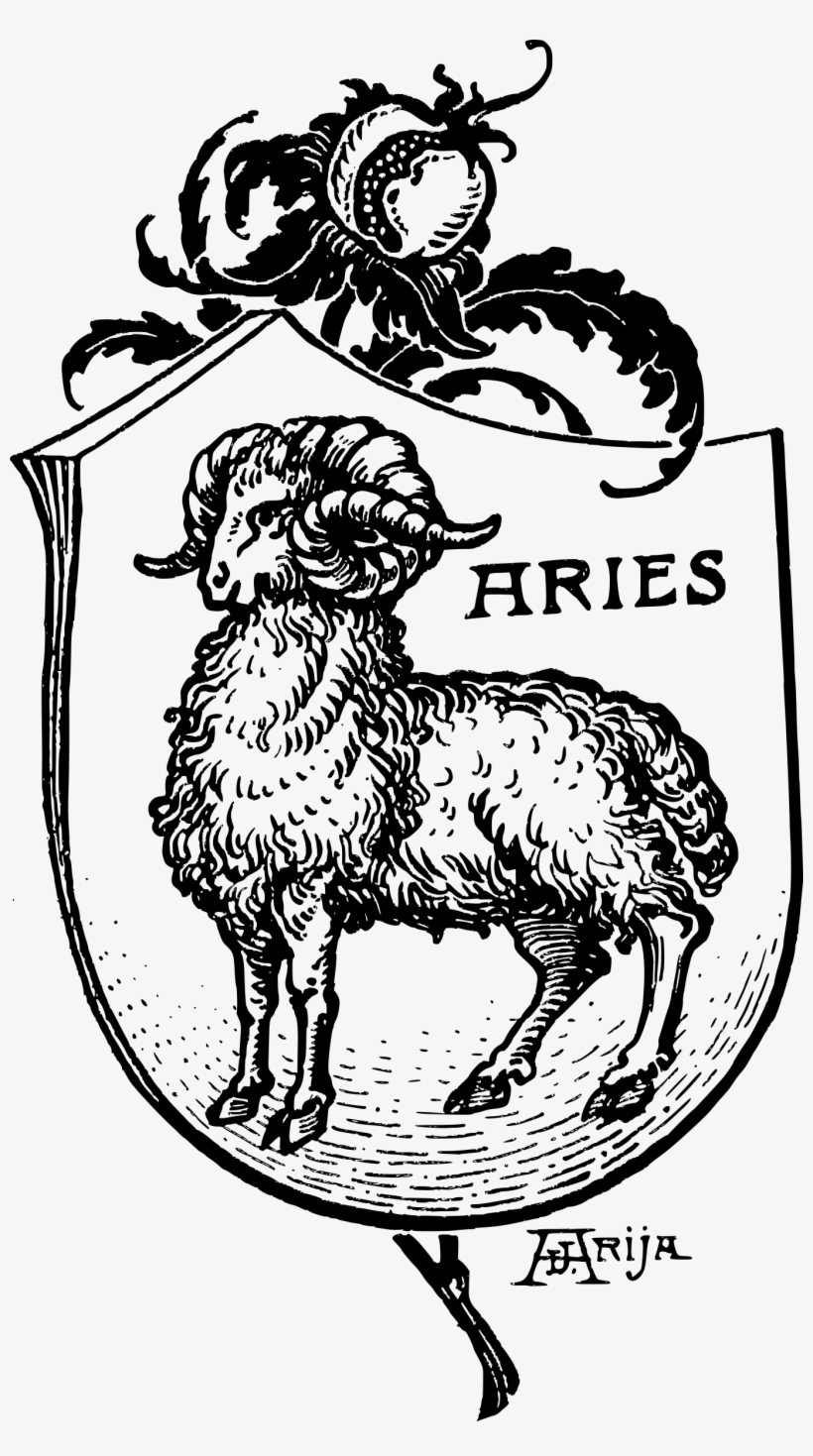 Aries, Blanco Y Negro, De Arija, 05 03 1904 - Aries Blanco Y Negro, transparent png