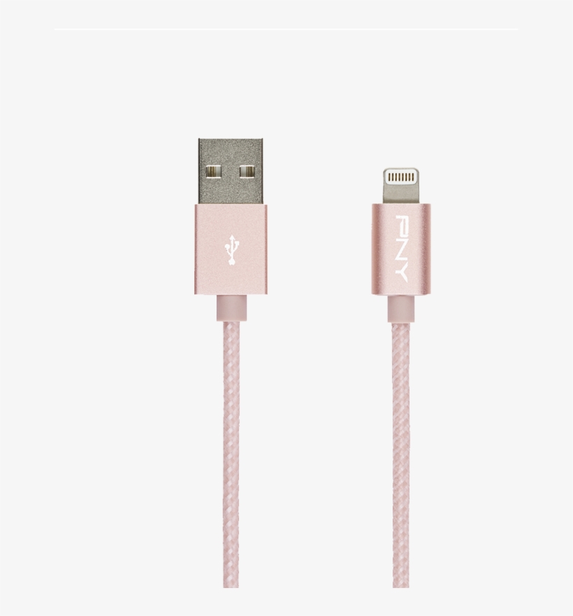 Rose Gold Braided Lightning Cable 4ft/1,20mrose Gold - Cabo Iphone Iwill, transparent png