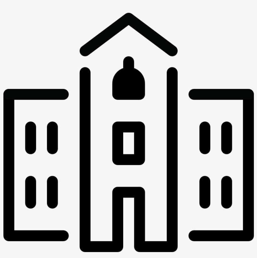 Building School Icon, transparent png