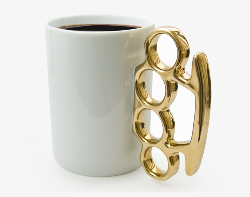The Perfect Way To Deliver Your Hit Of Caffeine - Knuckle Duster Mug Uk, transparent png
