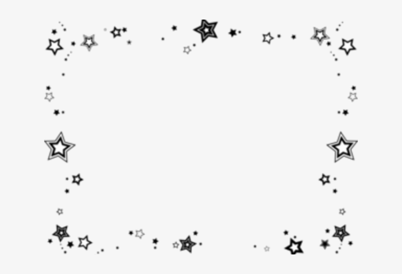 Star Border Clipart Black And White - 640x480 PNG Download - PNGkit