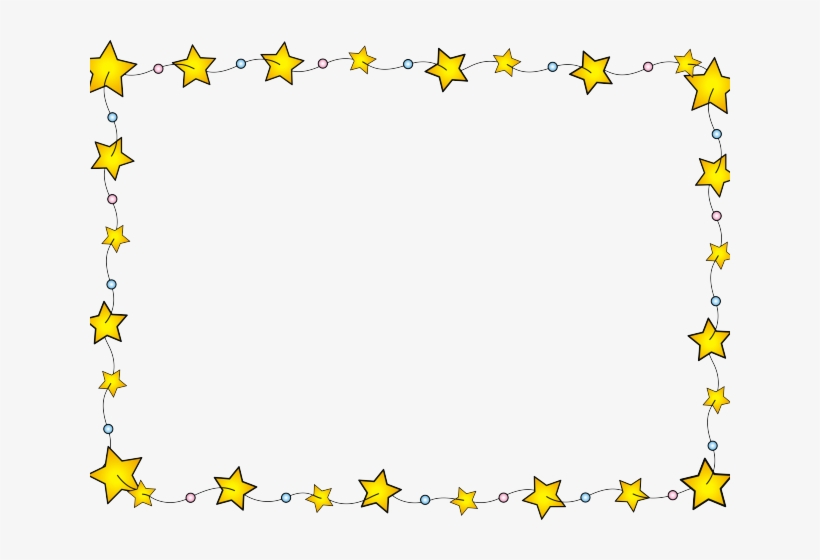 Star Border - Cartoon Star Border, transparent png