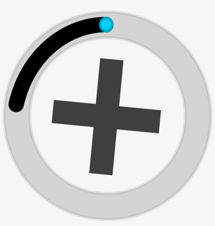 Plus Grey Black Icon - Grey Loading Sign Transparent, transparent png