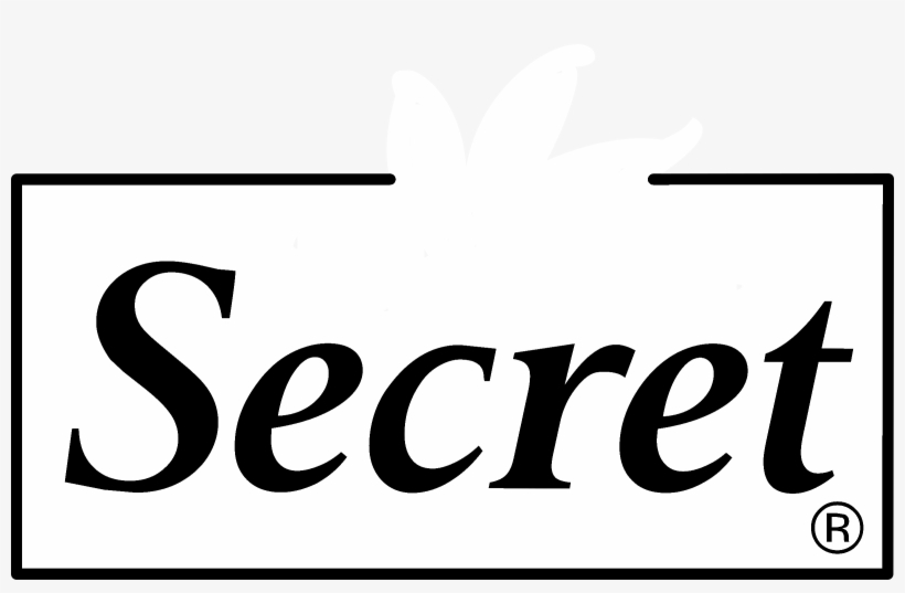 Secret Logo Black And White - Secret, transparent png